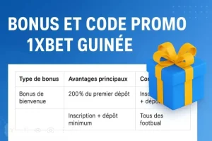 1xBet Guinée bonus